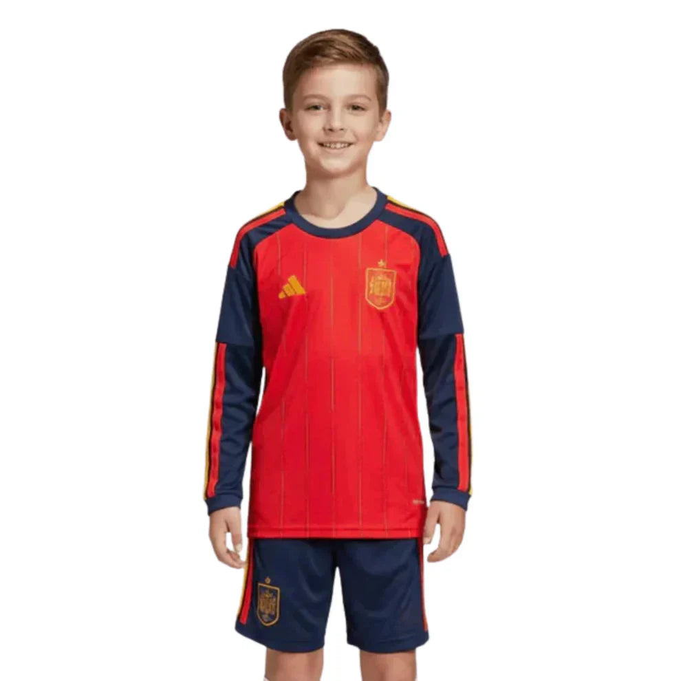 Kinder-Set Spanien Heimtrikot langärmlig 2026