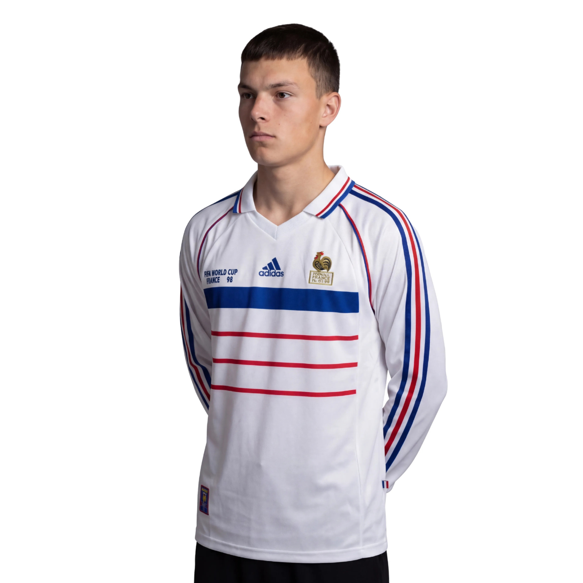 Trikot Langarm Frankreich Auswärts Retro 1998